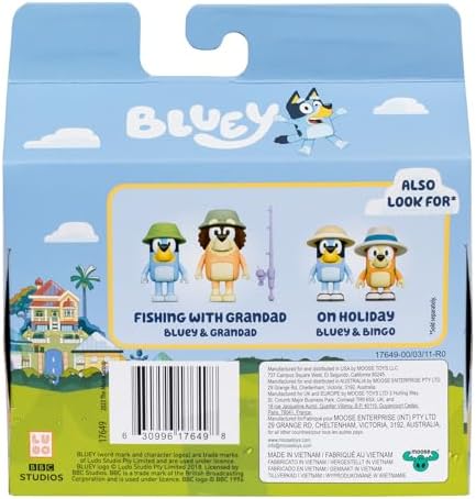 Bluey Figure 2-Pack - Zebra Cheetah Onesies