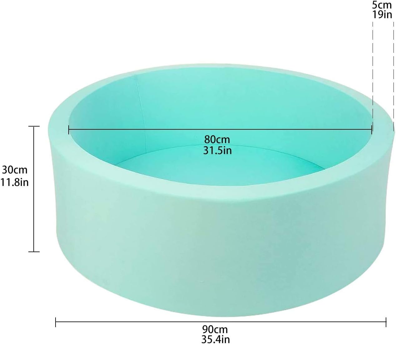 LA FEIER Deluxe Foam Ball Pit for Kids and Toddlers