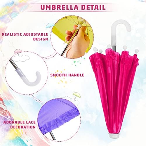 Eccliy Mini Doll Umbrella 118 Inch 16 Scale Decorations