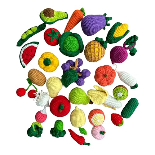 TNGIFTS Crochet Fruits and Vegetables Toy Set 1