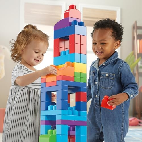 Mega Bloks First Builders 80-Piece Block Set Blue Ages 1