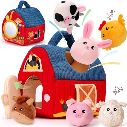 Hahaland Baby Toys 6-12 Months Farm Set