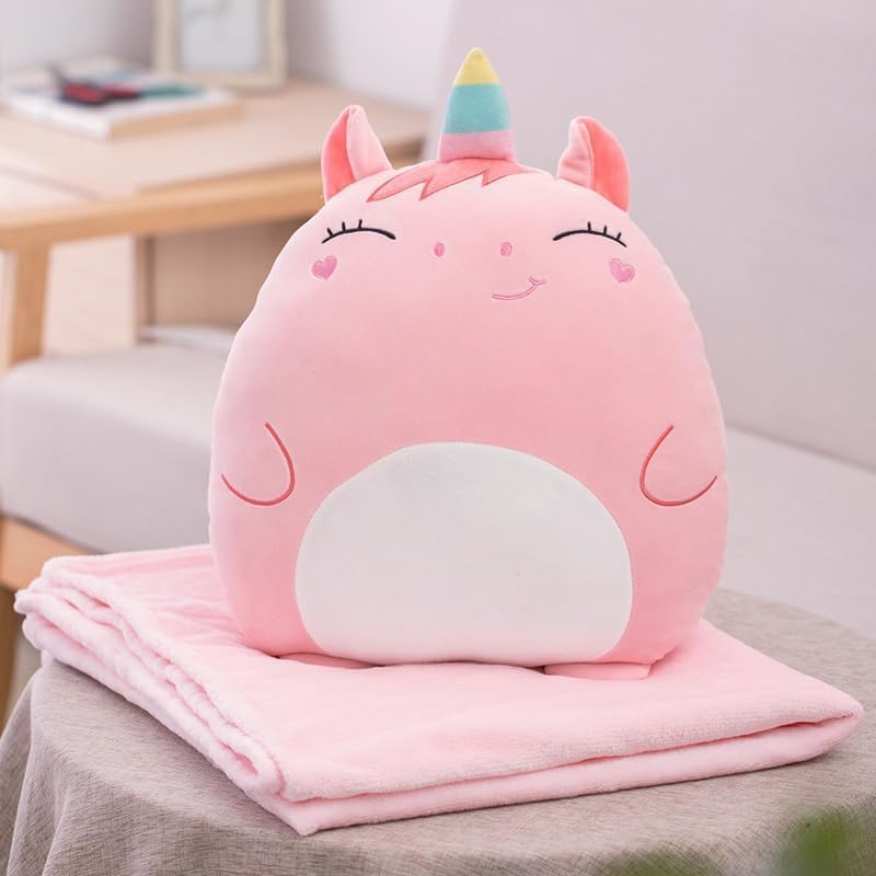 LAFTO 16inch Pink Plush Animal Toy Pillow