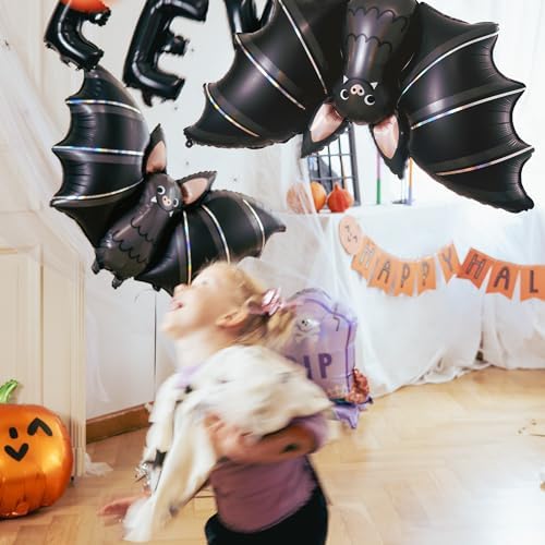 HOUSE OF PARTY 40 Inch Halloween Bat Foil Balloons Set