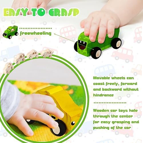 Chivao 24 Piece Wooden Car DIY Kit for Kids