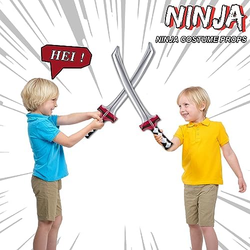 Whaline Inflatable Ninja Samurai Sword Toy Set