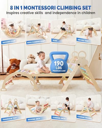 Saryocy Pikler Triangle Set for Kids 1-6