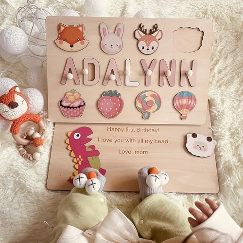 Personalized Name Puzzle for Kids Wooden Puzzle with Engraved Text