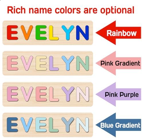 Personalized Name Puzzle for Kids 1 Year Old