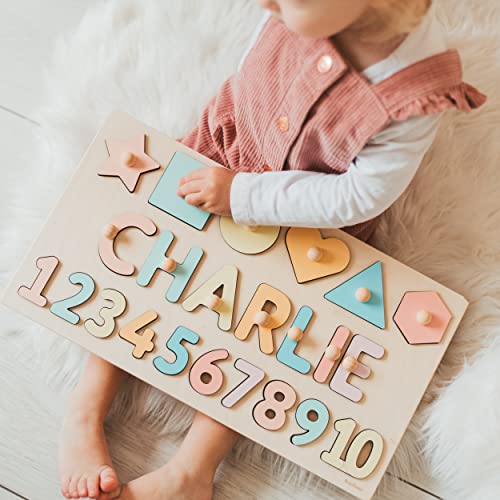 Math Name Puzzle Wooden Personalized Toy