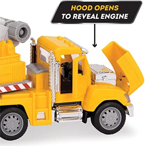 DRIVEN by Battat Micro Crane Truck Yellow 1