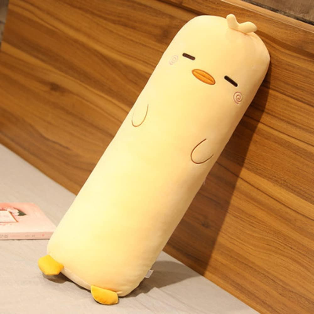 MUPI Long Plush Body Pillow Yellow Duck 27 Inch