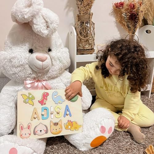 Customizedbee Personalized Wooden Name Puzzle for Toddlers 1