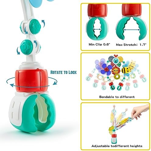 Adjustable Stroller Arch Toy for Baby Sensory Development