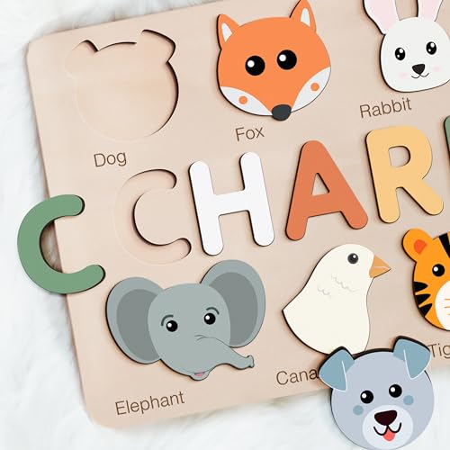 Zuzu Puzzle - Custom Handmade Wooden Name Puzzle for Toddlers