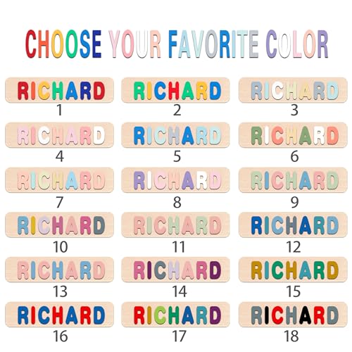 Personalized Name Puzzle for Toddlers 1-3 1
