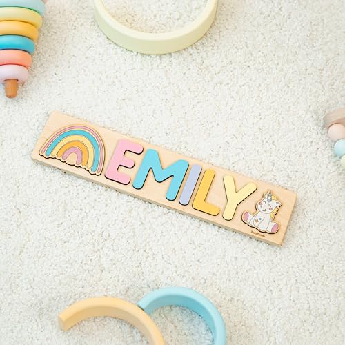 Personalized Wooden Name Puzzle for Baby Girl 1