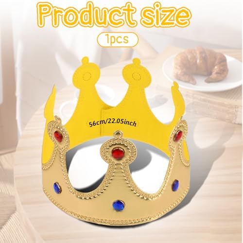 Prince Golden King Crown Birthday Party Hat 1