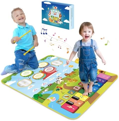 Foki 3-in-1 Musical Mat for Kids 1-5 Years 1