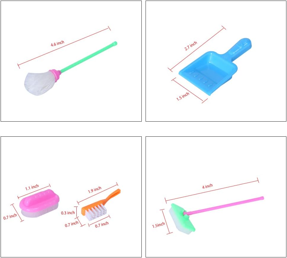 E-TING Miniature Cleaning Set for Dollhouse