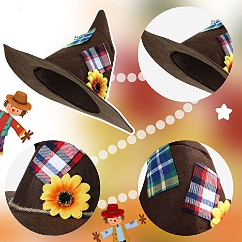 SATINIOR 6-Piece Scarecrow Costume for Kids
