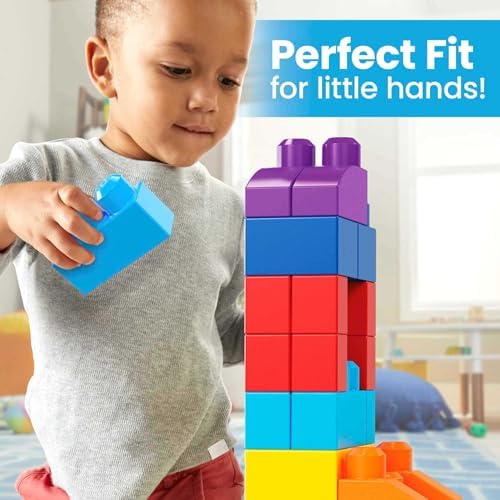 Mega Bloks First Builders 80-Piece Block Set Blue Ages 1