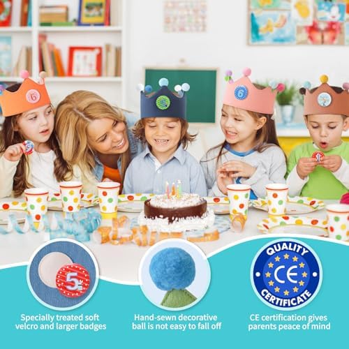 Ulibanner Reusable Birthday Crown with Numbers