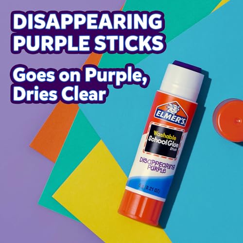 Elmers Color n Glitz Glue Sticks 12 Pack