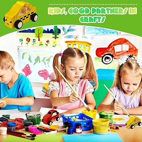 Chivao 24 Piece Wooden Car DIY Kit for Kids