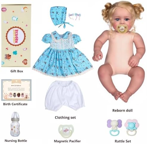 JIZHI 18 Inch Realistic Reborn Baby Doll Girl