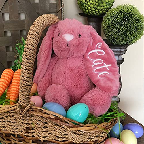 Personalized Embroidered Plush Bunny Toy with Childs Name