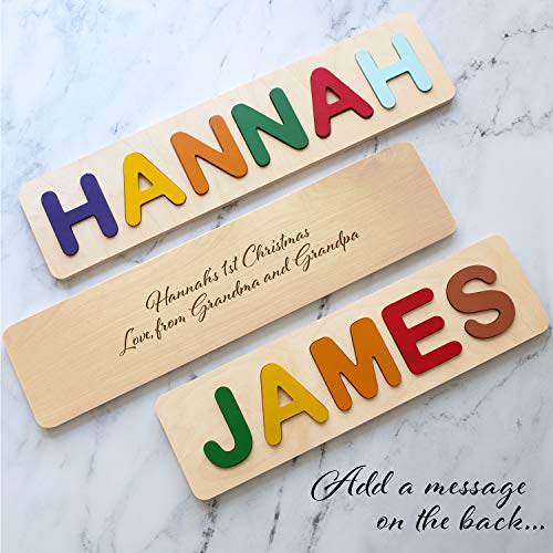 Personalized Wooden Name Puzzle for Kids Up to 12 Letters