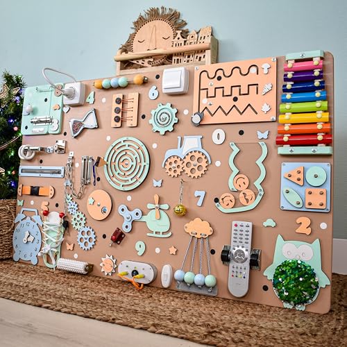 XL Toddler Busy Board for Montessori Learning