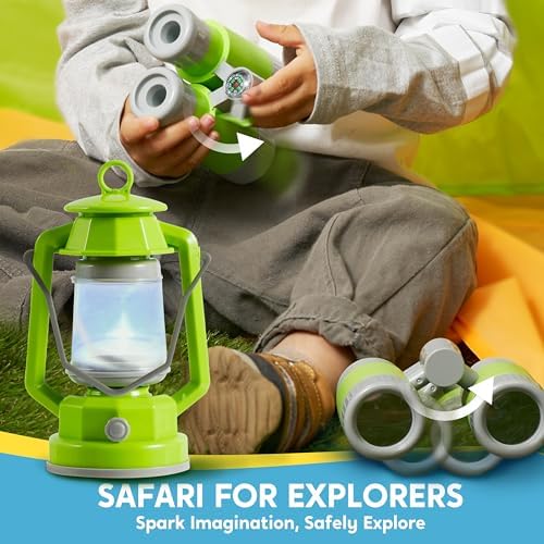 Kids Camping Set with Tent and Cart for Outdoor Play