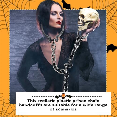 Plukeen 3 Pcs Jumbo Plastic Chain Costume Prop