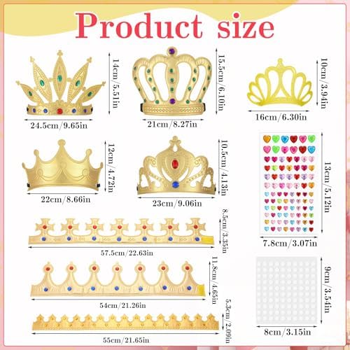Royal Birthday Crown Set for Kids and Family
