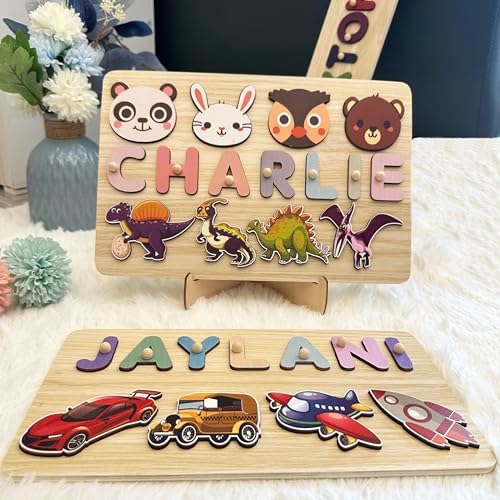 Personalized Kids Name Puzzle for Toddlers 24 Months