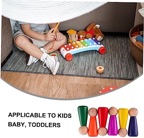 Gogogmee 6pcs Wooden DIY Puppet Kit for Kids