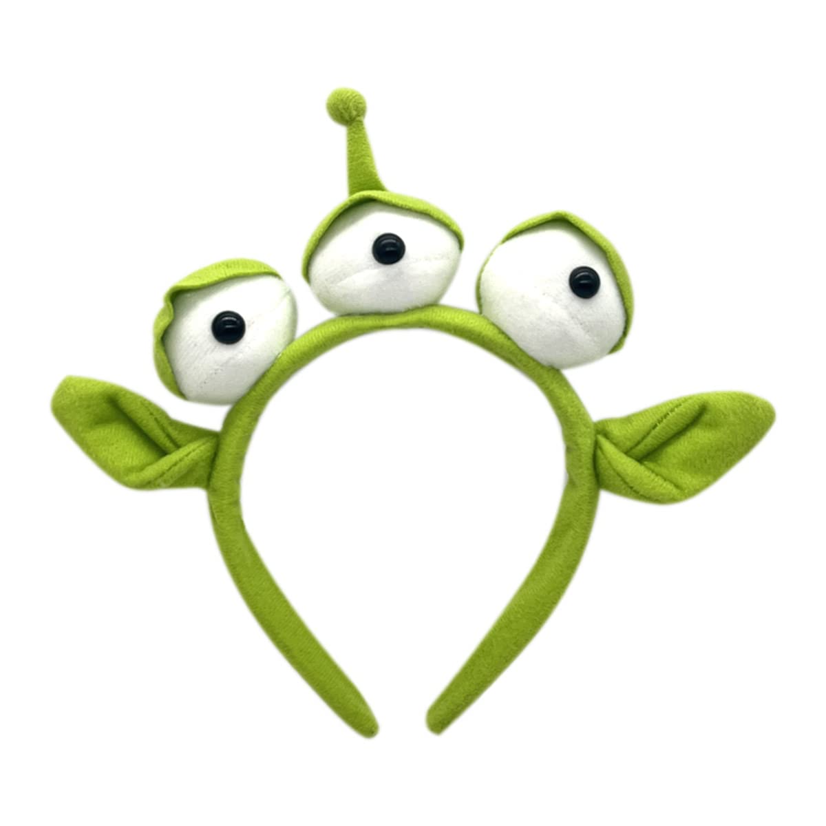 Green Alien Headband with Three Eyes for Girls Kids