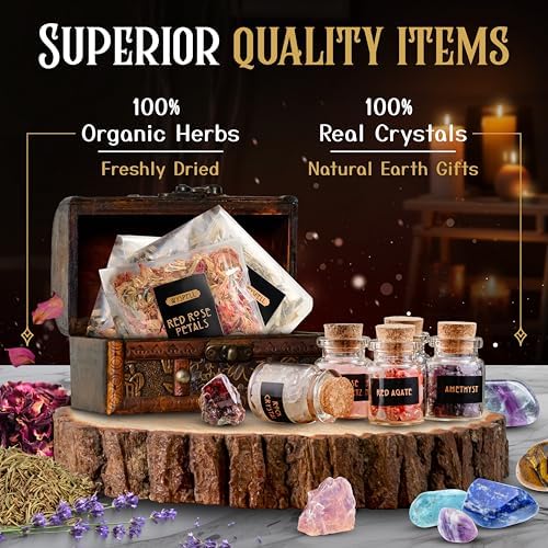 Wyspell Witchcraft Supplies Kit 54PCS
