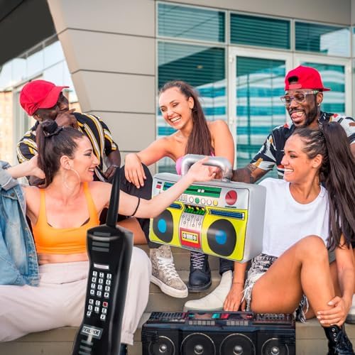 YOTHORN Retro Inflatable Boombox and Phone for Parties