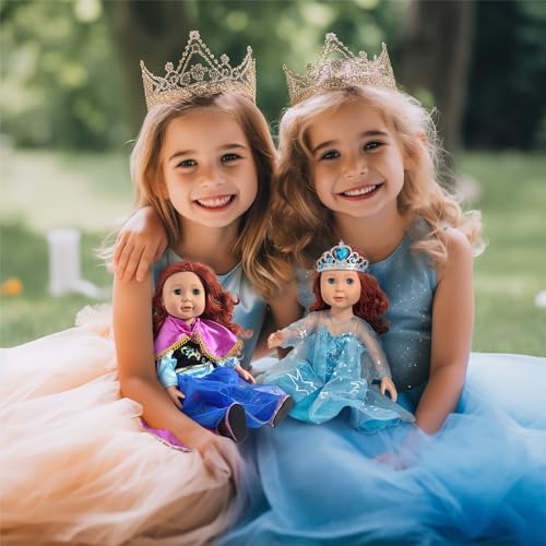 WONDOLL 18 Inch Princess Dress 6Pcs Costume Set
