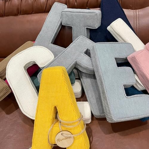 Corduroy Letters Wooden Sign for Kids and Baby