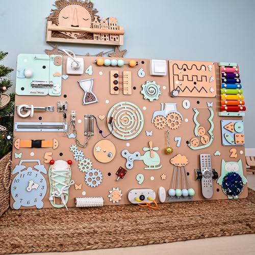 XL Toddler Busy Board for Montessori Learning