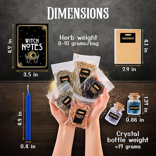 Wyspell Witchcraft Supplies Kit 54PCS
