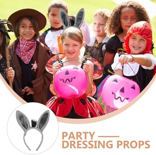 Vaguelly Donkey Ears Headband Costume Prop 1