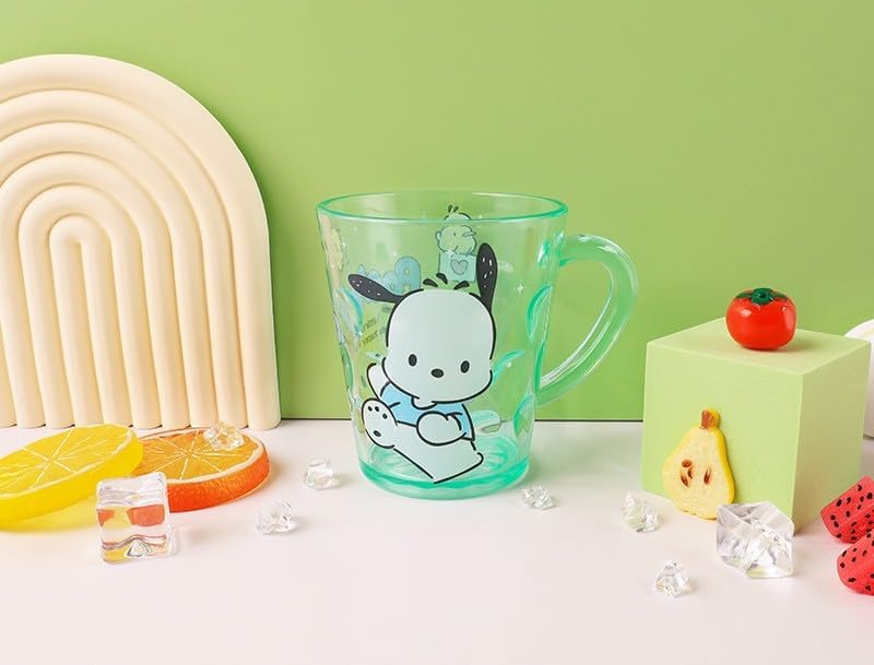 Pochacco Green ABS Cup with Kuromi Design 260ml 1