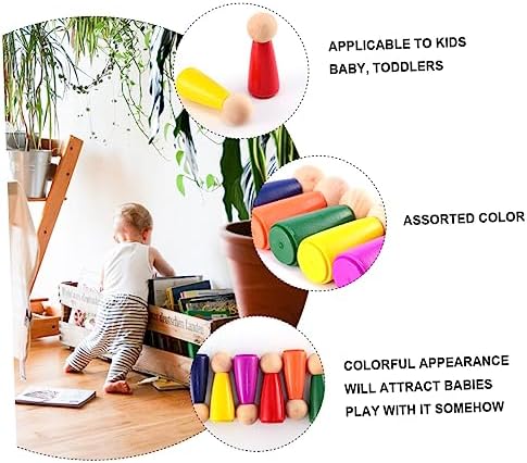 Gogogmee 6pcs Wooden DIY Puppet Kit for Kids