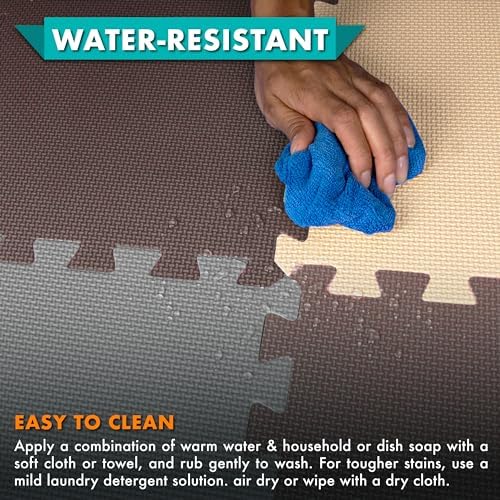 ProSource Foam Puzzle Floor Play Mat for Kids