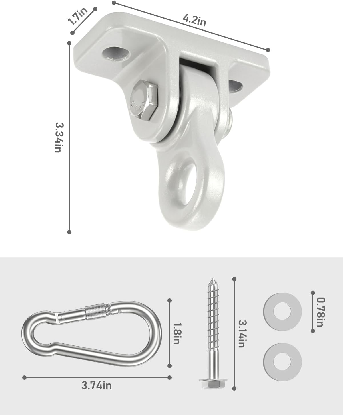 HUPBIPY 3500lb Porch Swing Hanger Kit 2 Pack